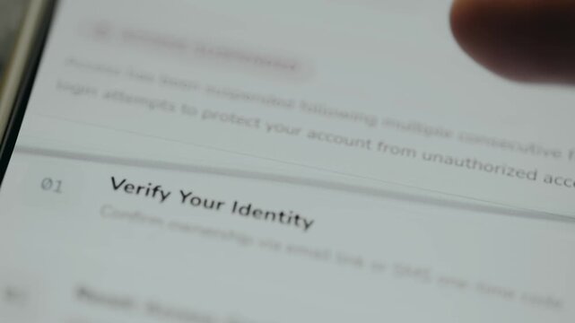 User taps the option labeled Read security notice