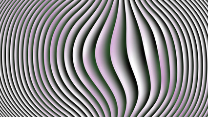 Obraz premium Optical illusion of wavy lines creating a 3d effect