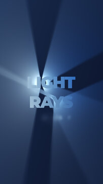 Vertical Light Rays Animated Text Title for Cinematic Mobile Video