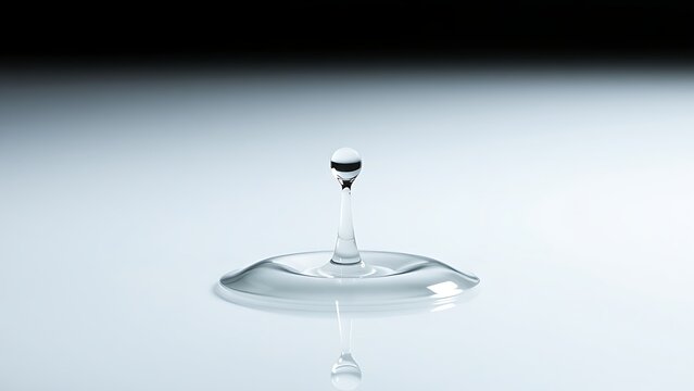 A liquid mercury droplet sliding down a smooth glass surface, leaving a mirrored trail.