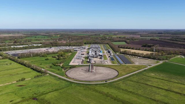 Norg Gas Storage Facility Aerial Close Up