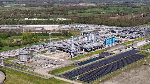 Norg Gas Storage Facility Aerial Close Up