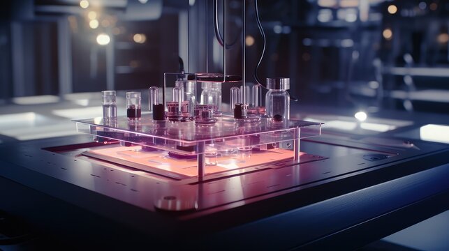 Future laboratory conducting advanced scientific research and experiments