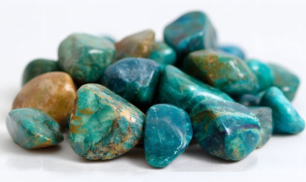 Chrysocolla crystal loose tumbled stone