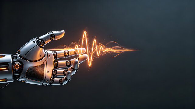 AI Medical Digital Heartbeat Technology 3D Art