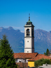 Fototapeta premium View of Villa Vergano, near Galbiate, along the road to Colle Brianza, Italy