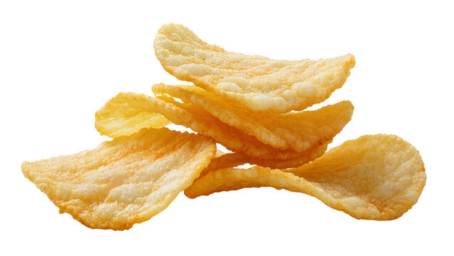 Golden crispy shrimp chips stacked together in a pile