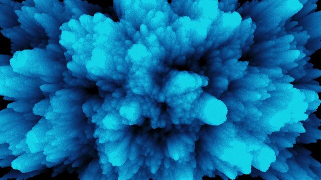 Blue Abstract Organic Matter Rippling and Flowing. Rich in texture with high contrast and deep shadows. Perfect for high-end title sequences or meditative visuals. 4K.