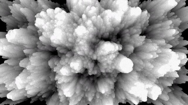 White Abstract Organic Matter Rippling and Flowing. Rich in texture with high contrast and deep shadows. Perfect for high-end title sequences or meditative visuals. 4K.