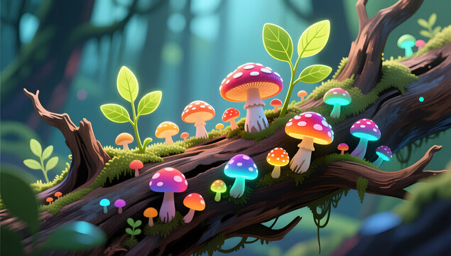 Vibrant forest restoration landscapes showing nature's healing