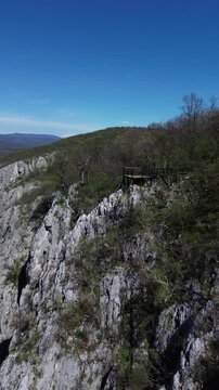Drone Video of Ploce Viewpoint in Djerdap Park