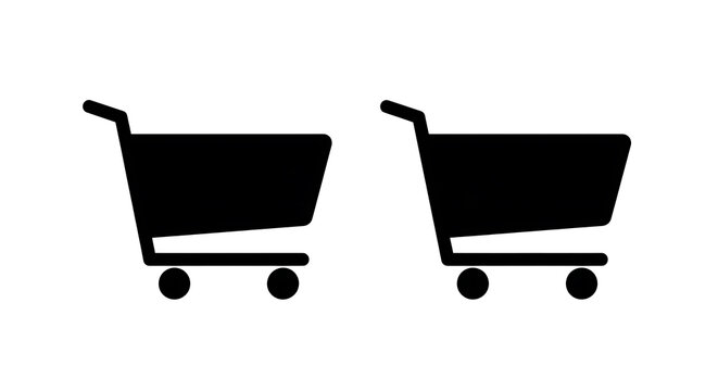 Black office chairs with five-star bases on white background, furniture