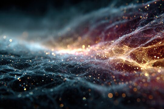 Cosmic Nebula: Glittering Interstellar Vortex