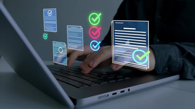 Professional checklist approval and quality compliance showing audit process,workflow management,documentation,standards,business control for efficient enterprise operations digital system platform.