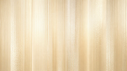 Obraz premium Abstract champagne-toned ribbed glass texture with luminous vertical lines and soft glossy highlights for elegant luxury backgrounds. Generative AI