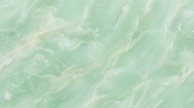 Abstract smooth flowing green fluid marble texture