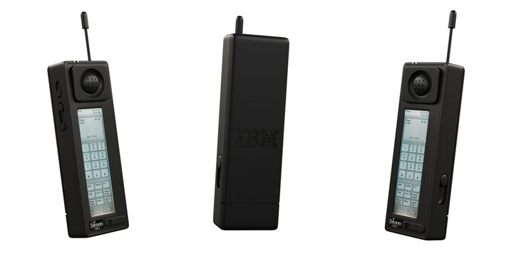 IBM Simon Personal Communicator Isolated on White