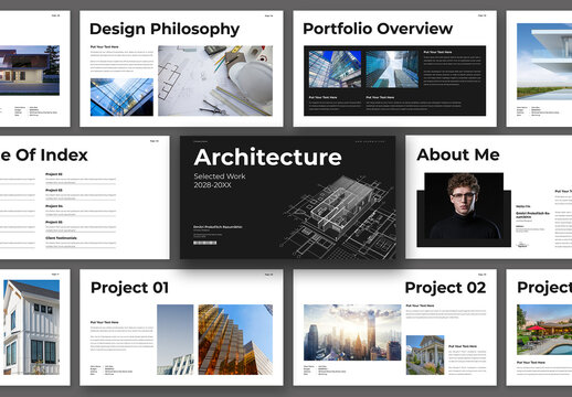 Architecture Portfolio Presentation Template Design