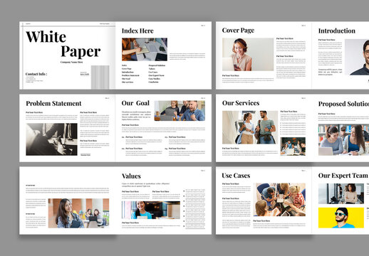 White Paper Template Design