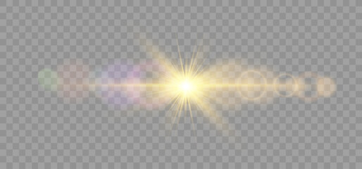 Bright solar flare PNG vector with glowing rays and shimmering sparkle forming abstract festive background with warm energy and transparent illustration design © NADIIA