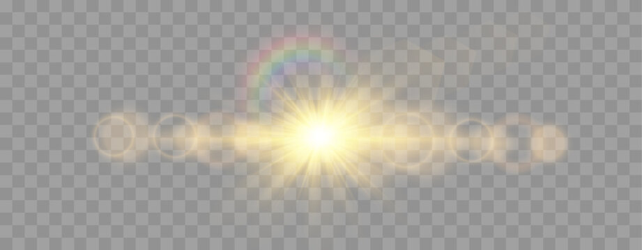 Radiant sunbeam shine PNG vector with sparkling star glow and bright flare creating magical abstract celebration composition with elegant decorative elements