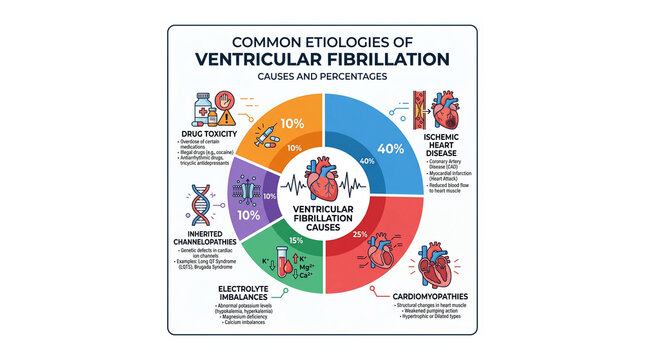 Common Etiologies of Ventricular Fibrillation: Causes and Percentages -  Medical Visualization 