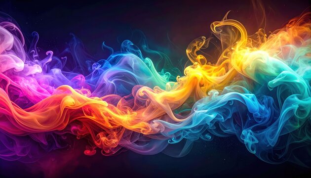 Colorful smoke