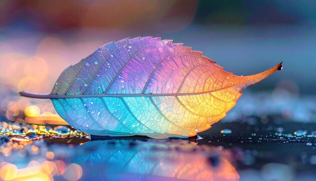 Colorful leaf