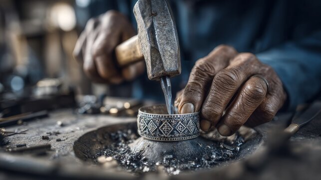 Yemeni Silversmiths Craft Unique Jewelry with Skilled Hands