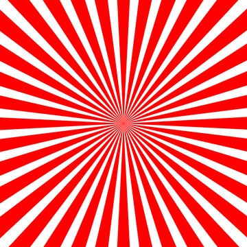 red and white radial sunburst pattern often referred to as a Japanese sunburst or rising sun design.