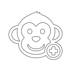 Obraz premium Funny smiling cartoon dog face illustration in a cute playful style