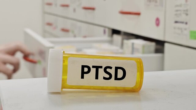 PTSD treatment tablets used to reduce trauma related symptoms and anxiety