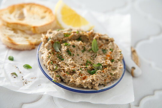 Homemade bean pate