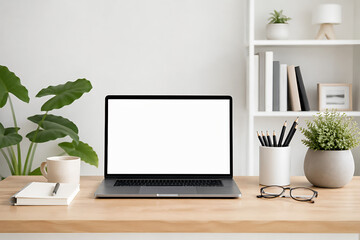 Fototapeta premium laptop on the table