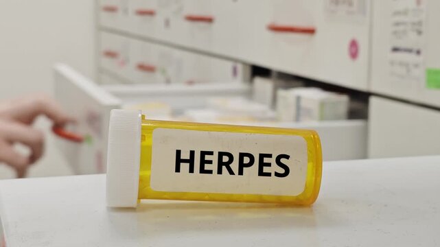 HERPES treatment tablets used to manage viral infection and reduce outbreaks of herpes simplex virus