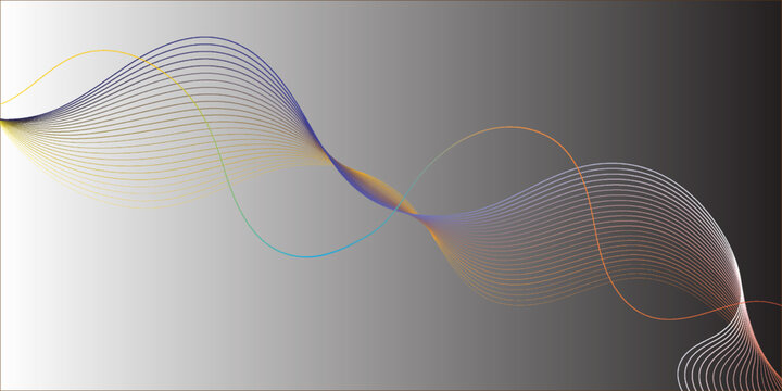 A colorfull webline and valleys is featured 
in an abstract background illustration