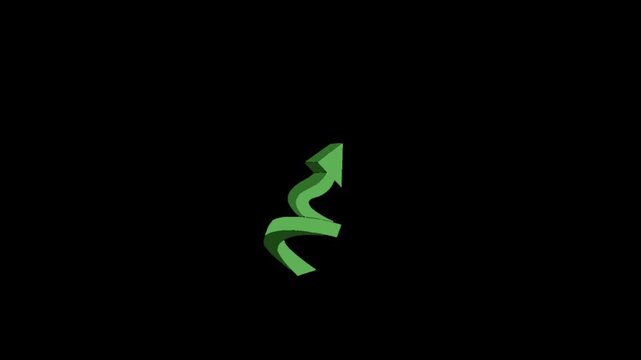 A vibrant green neon sign in the shape of a snake on a black background video