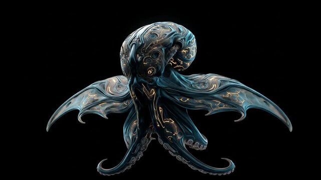Cthulhu Mythical Creature Tentacles Monster.