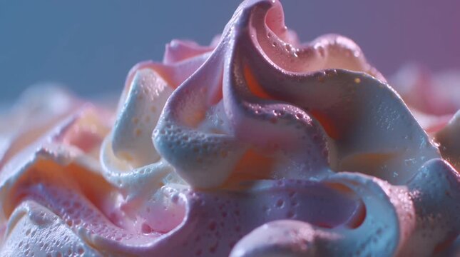 Ice cream slowly melting upward against gravity, with soft pastel colors, subtle motion, and nostalgic lo-fi grain creating a surreal inverted physics effect.
