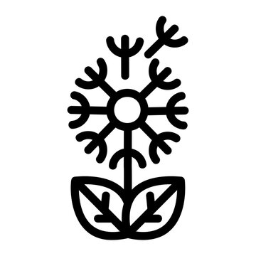 Dandelion Line Icon