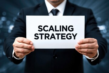 Obraz premium Manager Presenting a Strategic Plan for Scaling a Business