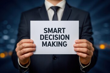 Obraz premium Strategist Advocating for Smart Decision Making