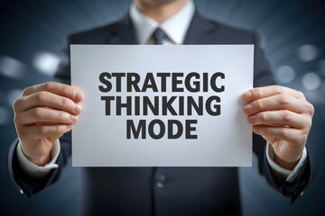 Obraz premium Strategist Entering a Strategic Thinking Mode
