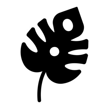 Plant monstera Solid icon