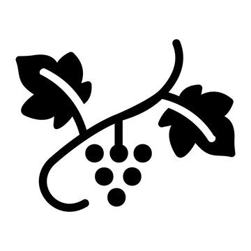 Vine plant Solid icon