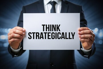 Obraz premium Corporate Leader Encouraging Employees to Think Strategically