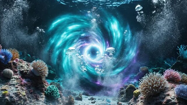 Exploring a Tranquil Underwater Scene with Coral Formations and Soft Light