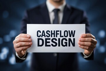 Obraz premium Financial Planner Presenting the Concept of Cashflow Design