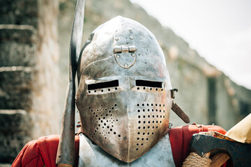 Obraz premium Medieval Knight Helmet