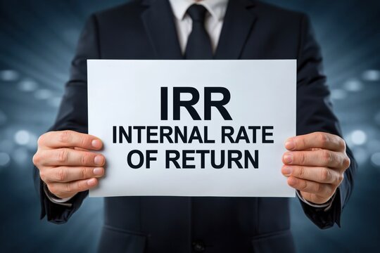 Finance expert explaining IRR Internal Rate of Return